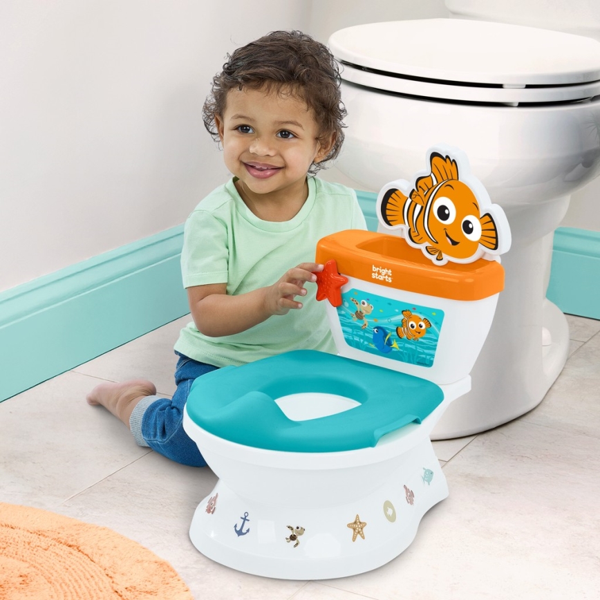 Bright Starts - Dětská toaleta se zvukem MY SIZE Finding Nemo 2xAAA