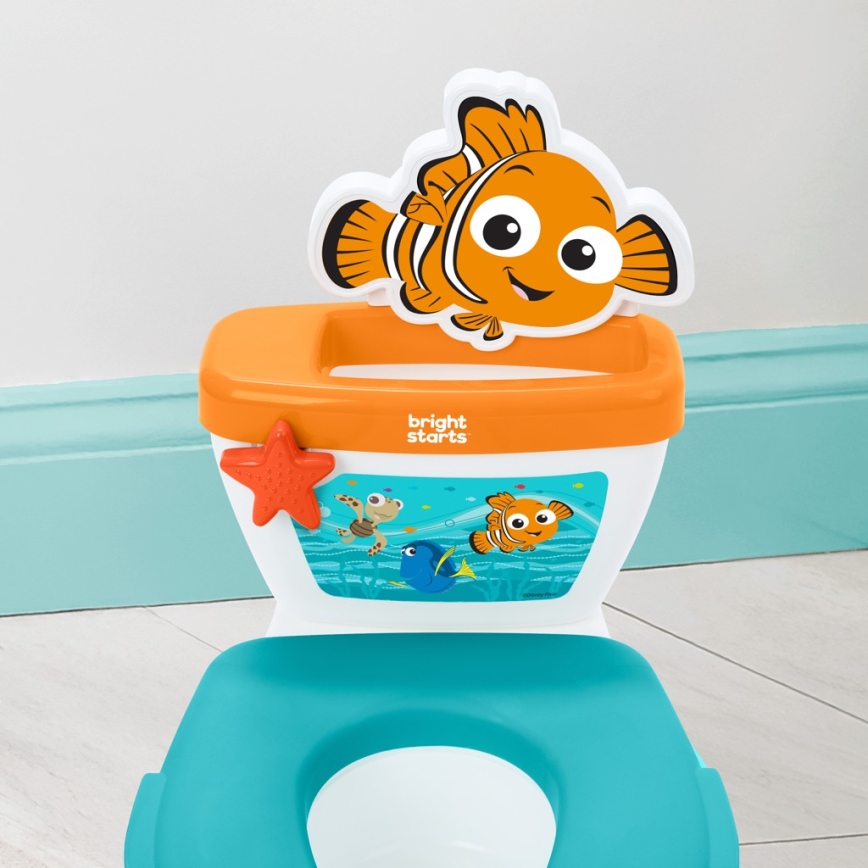 Bright Starts - Dětská toaleta se zvukem MY SIZE Finding Nemo 2xAAA