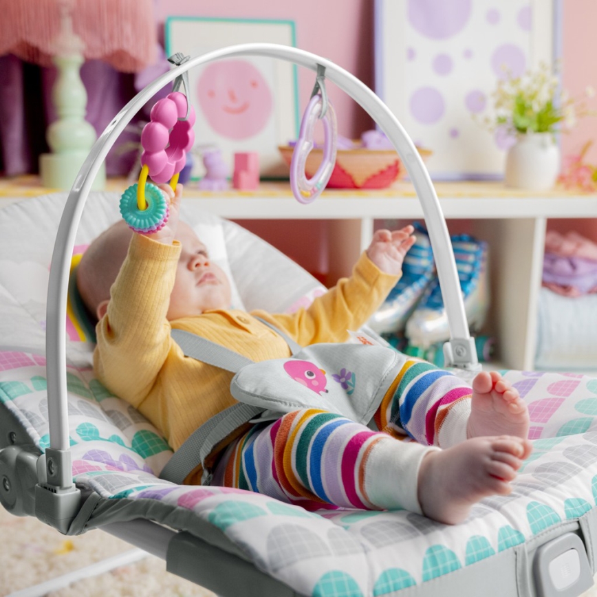 Bright Starts - Dětské vibrující houpátko ROSY RAINBOW 1xLR14