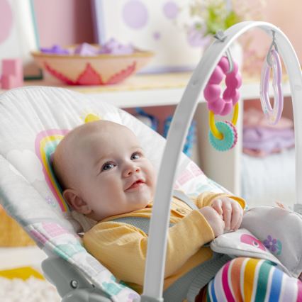 Bright Starts - Dětské vibrující houpátko ROSY RAINBOW 1xLR14