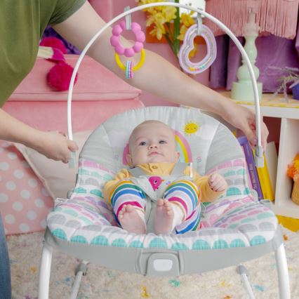 Bright Starts - Dětské vibrující houpátko ROSY RAINBOW 1xLR14