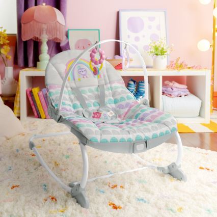 Bright Starts - Dětské vibrující houpátko ROSY RAINBOW 1xLR14