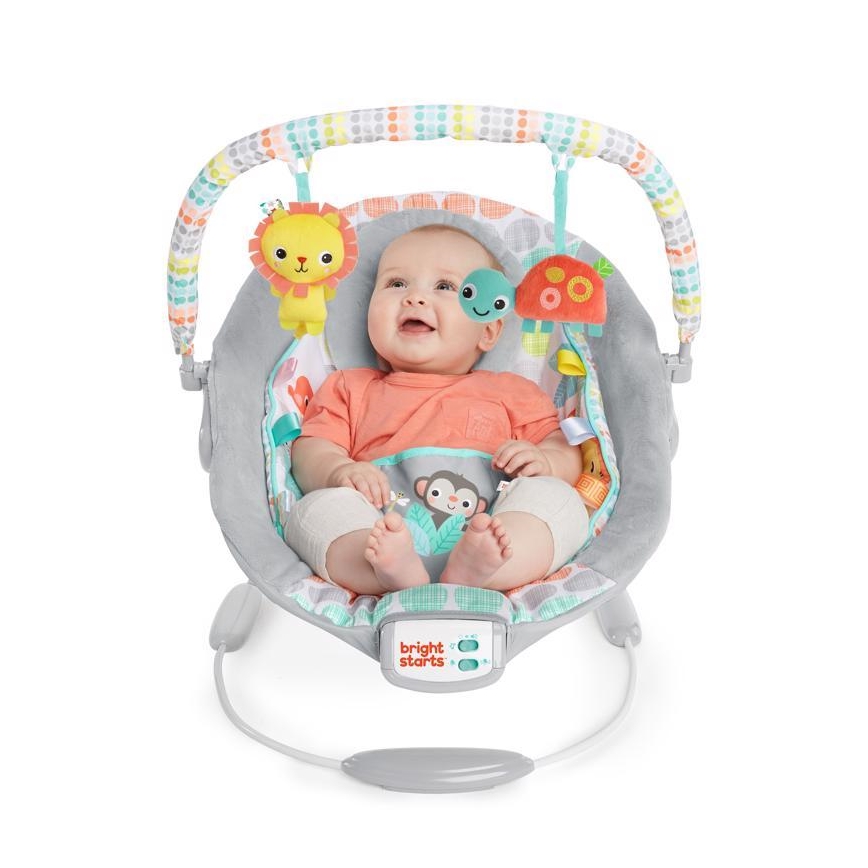 Bright Starts - Dětské vibrující lehátko s melodií WHIMSICAL WILD