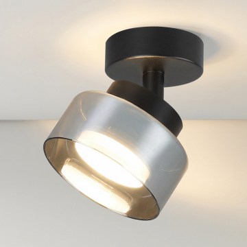 Brilagi - Bodové svítidlo AURA LUX 1xGX53/30W/230V pr. 13 cm černá/kouřová