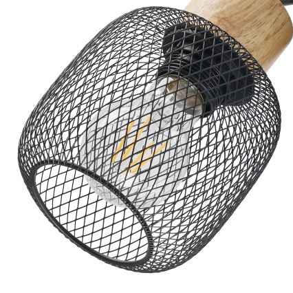 Brilagi - Bodové svítidlo BASKLITE 2xE27/15W/230V kaučukovník/černá