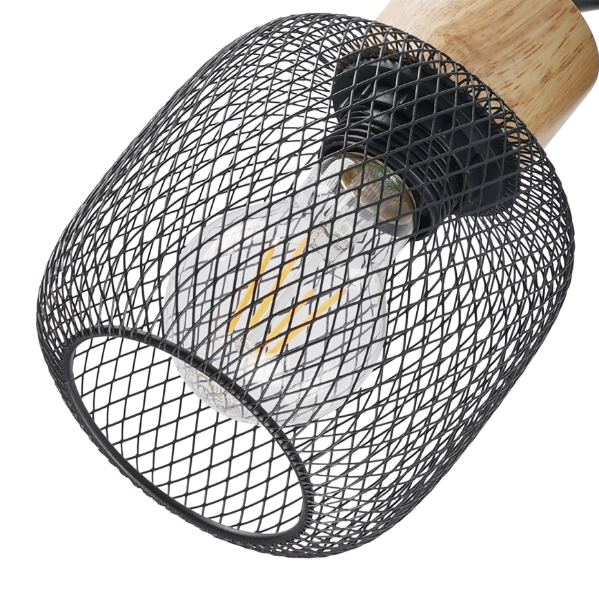 Brilagi - Bodové svítidlo BASKLITE 2xE27/15W/230V kaučukovník/černá