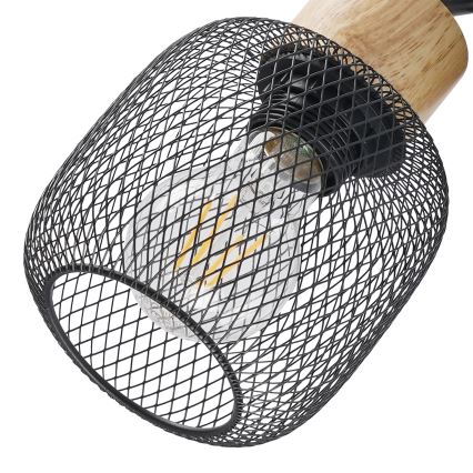 Brilagi - Bodové svítidlo BASKLITE 3xE27/15W/230V kaučukovník/černá