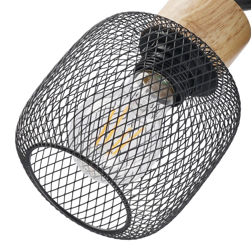 Brilagi - Bodové svítidlo BASKLITE 4xE27/15W/230V kaučukovník/černá