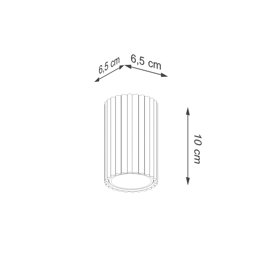 Brilagi - Bodové svítidlo CRESTO 1xGU10/10W/230V 10 cm černá
