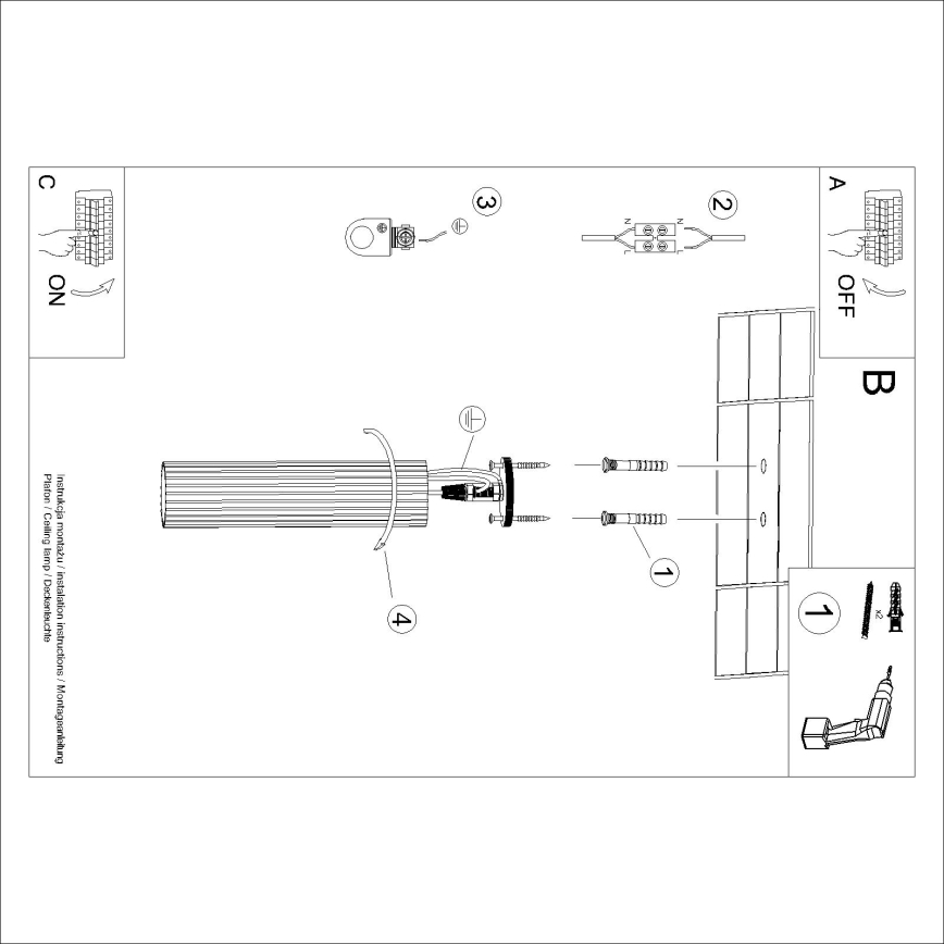 Brilagi - Bodové svítidlo CRESTO 1xGU10/10W/230V 30 cm bílá