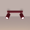 Brilagi - Bodové svítidlo CRESTO 2xGU10/10W/230V burgundy