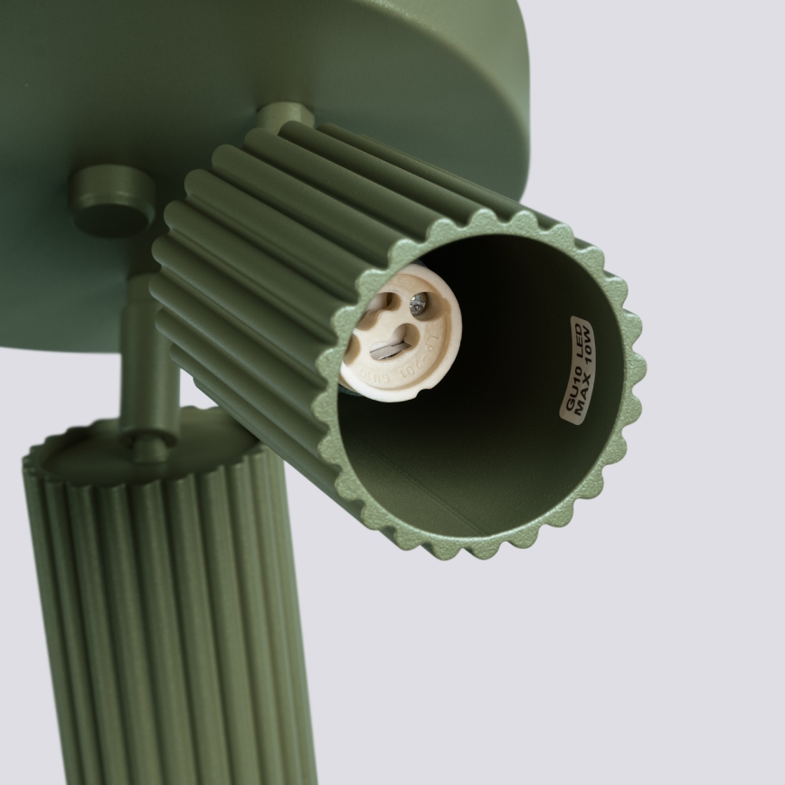 Brilagi - Bodové svítidlo CRESTO 3xGU10/10W/230V zelená