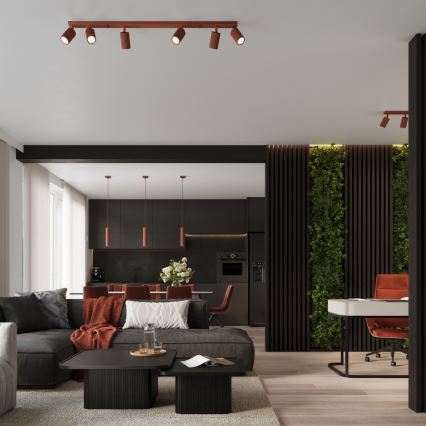 Brilagi - Bodové svítidlo CRESTO 4xGU10/10W/230V červená