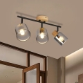 BRILAGI - Bodové svítidlo HYGGE 3xE14/15W/230V dřevo/kouřová