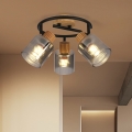 BRILAGI - Bodové svítidlo HYGGE 3xE14/15W/230V dřevo/kouřová