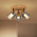 BRILAGI - Bodové svítidlo HYGGE 3xE14/15W/230V dřevo/kouřová