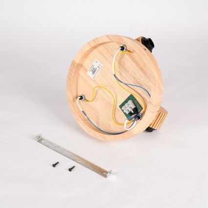 Brilagi - Bodové svítidlo HYGGE 3xE14/15W/230V dřevo/kouřová