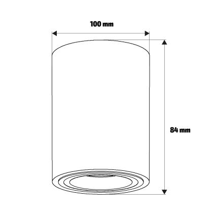 Brilagi - Bodové svítidlo MIA 1xGU10/30W/230V 100x80 mm béžová