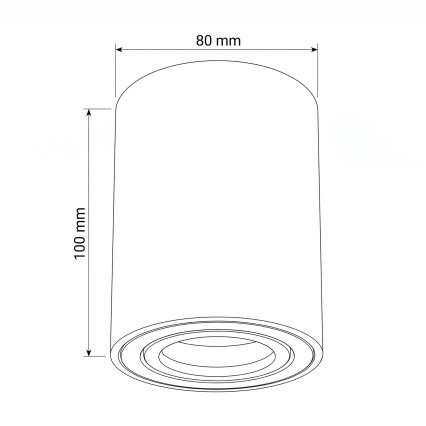 Brilagi - Bodové svítidlo MIA 1xGU10/30W/230V 100x80 mm hnědá