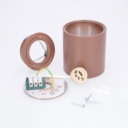 BRILAGI - Bodové svítidlo MIA 1xGU10/30W/230V 84x80 mm hnědá