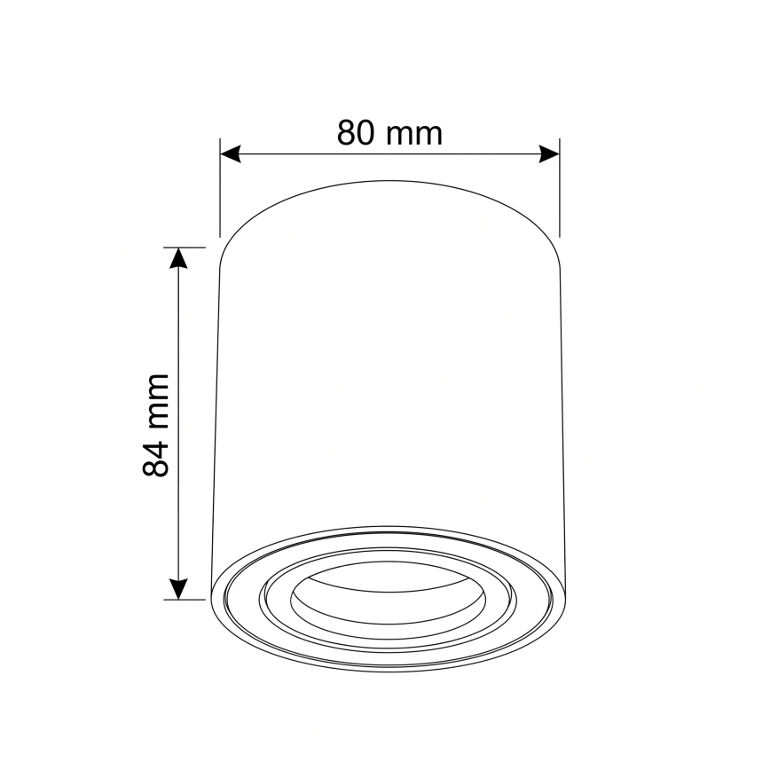 BRILAGI - Bodové svítidlo MIA 1xGU10/30W/230V 84x80 mm modrá