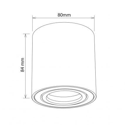 BRILAGI - Bodové svítidlo MIA 1xGU10/30W/230V 84x80 mm zlatá