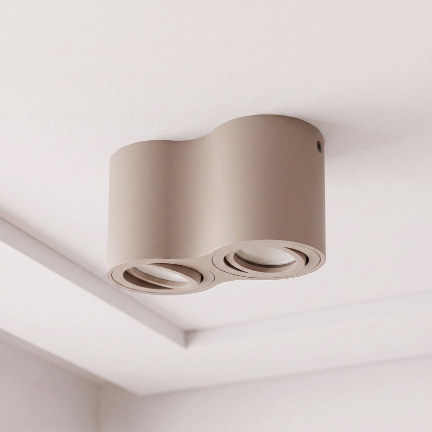 Brilagi - Bodové svítidlo MIA DOUBLE 2xGU10/30W/230V béžová