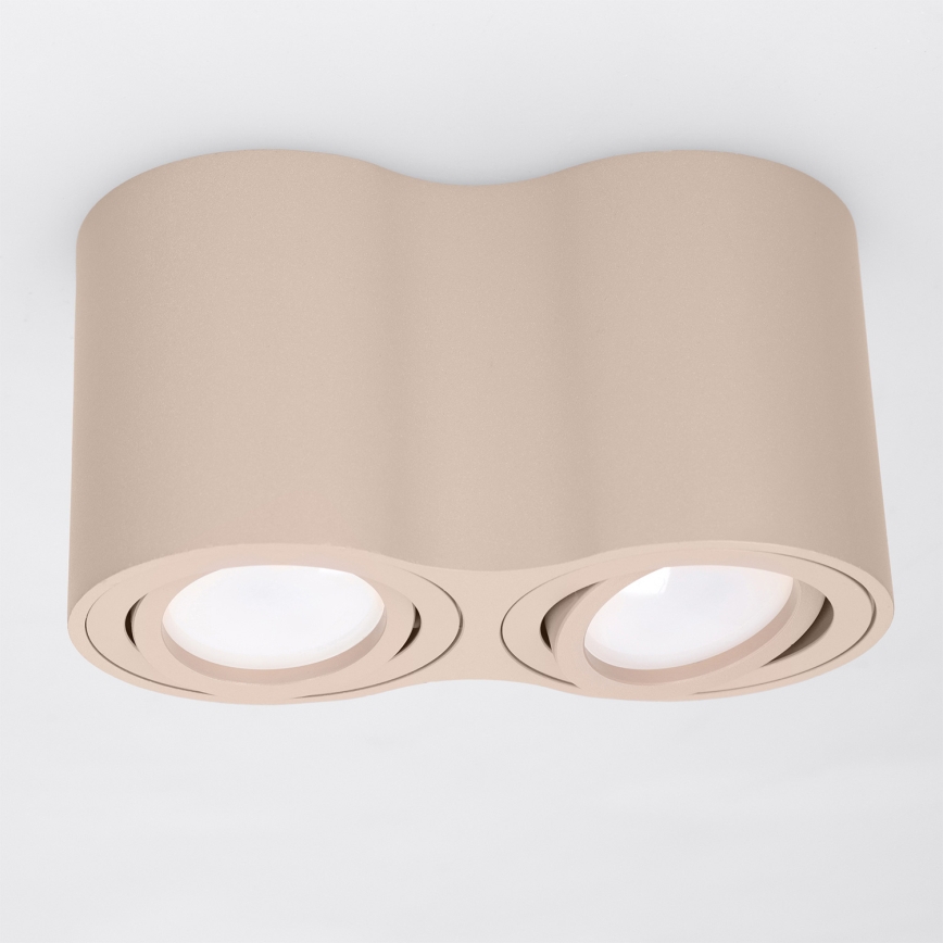 Brilagi - Bodové svítidlo MIA DOUBLE 2xGU10/30W/230V béžová