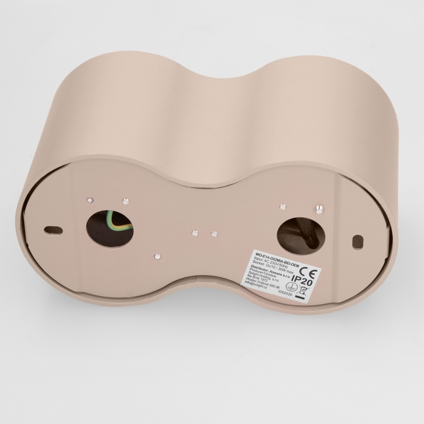 Brilagi - Bodové svítidlo MIA DOUBLE 2xGU10/30W/230V béžová