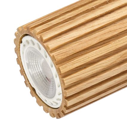 Brilagi - Bodové svítidlo MODERN WOOD 2xGU10/8W/230V dřevo/bílá
