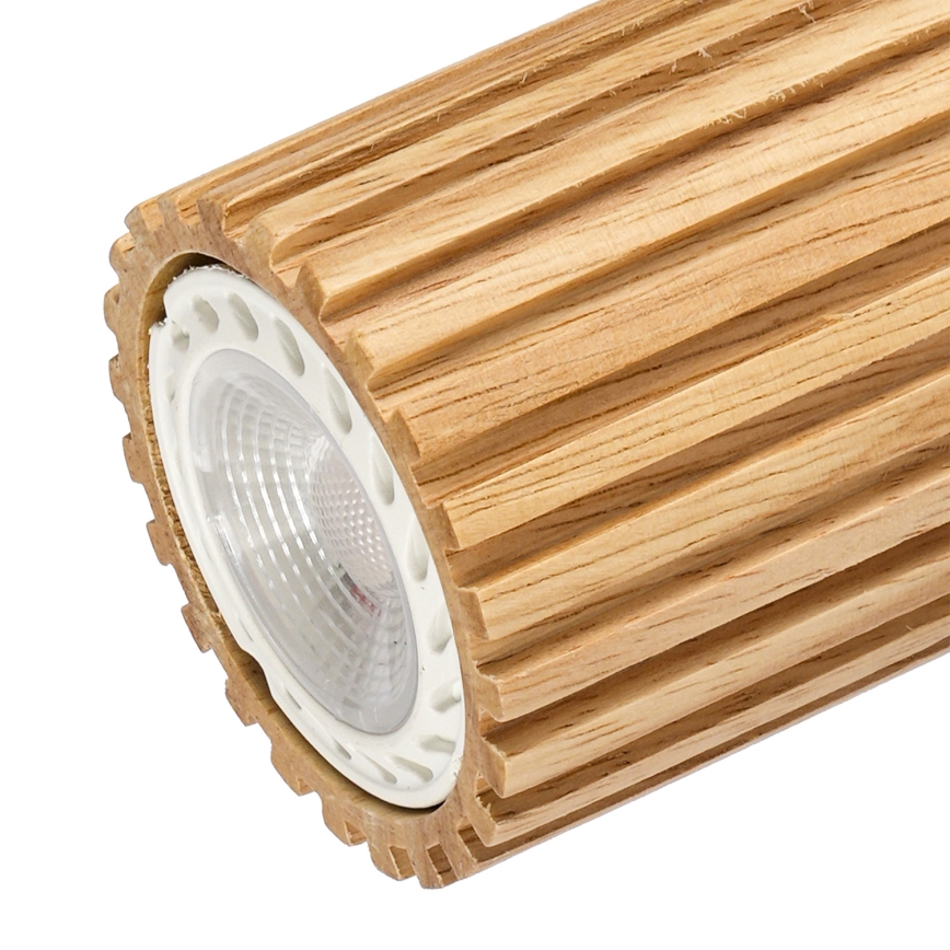 Brilagi - Bodové svítidlo MODERN WOOD 3xGU10/8W/230V dřevo/bílá