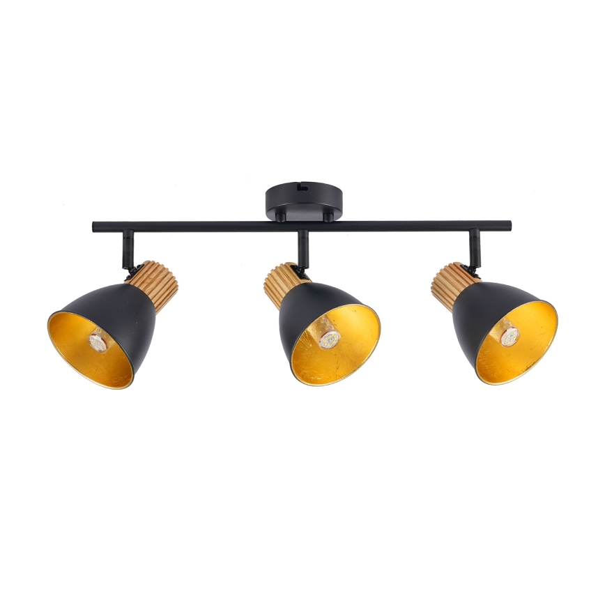 Brilagi - Bodové svítidlo ODENSE 3xE14/10W/230V kaučukovník/černá