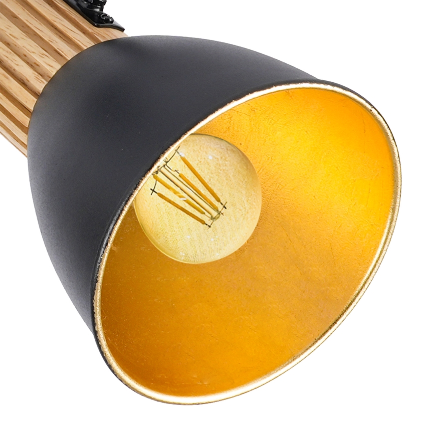 Brilagi - Bodové svítidlo ODENSE 3xE14/10W/230V kaučukovník/černá