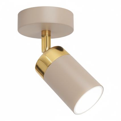 Brilagi - Bodové svítidlo POKER 1xGU10/25W/230V béžová/zlatá
