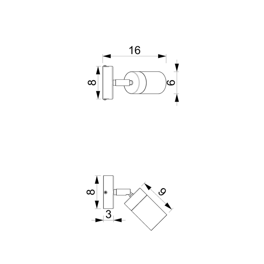 Brilagi - Bodové svítidlo POKER 1xGU10/25W/230V zelená/zlatá