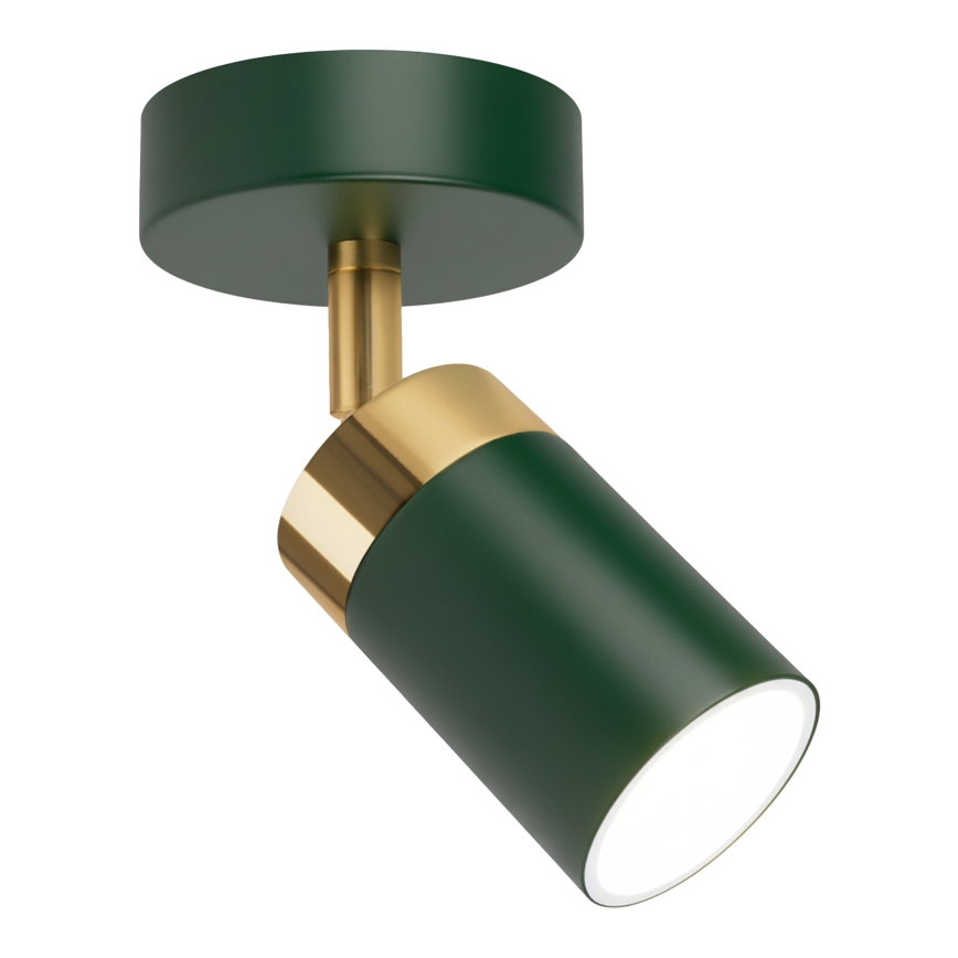 Brilagi - Bodové svítidlo POKER 1xGU10/25W/230V zelená/zlatá