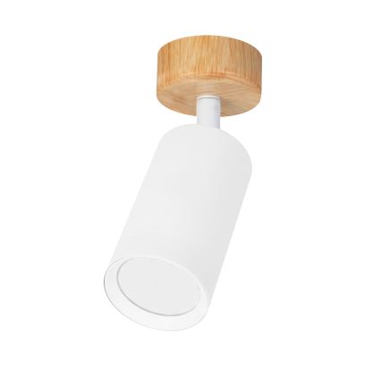 Brilagi - Bodové svítidlo SELE 1xGU10/30W/230V bílá/dekor dubu