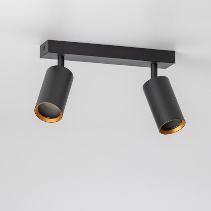 Brilagi - Bodové svítidlo SELE 2xGU10/30W/230V černá/zlatá