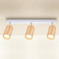 Brilagi - Bodové svítidlo SELE 3xGU10/30W/230V bílá/dekor dubu