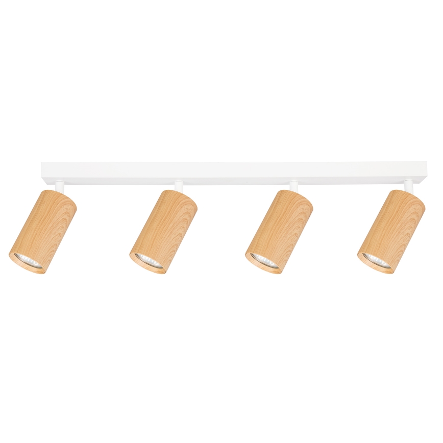Brilagi - Bodové svítidlo SELE 4xGU10/30W/230V bílá/dekor dubu