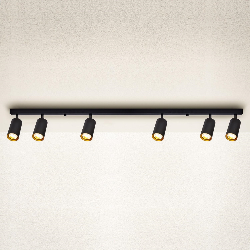 Brilagi - Bodové svítidlo SELE 6xGU10/30W/230V černá/zlatá