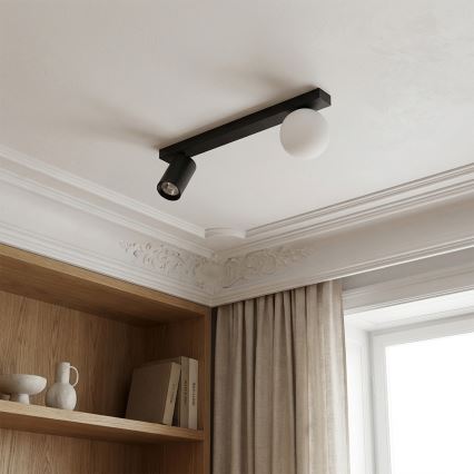 Brilagi - Bodové svítidlo SELE BALL 1xGU10/30W/230V + 1xG9/10W černá