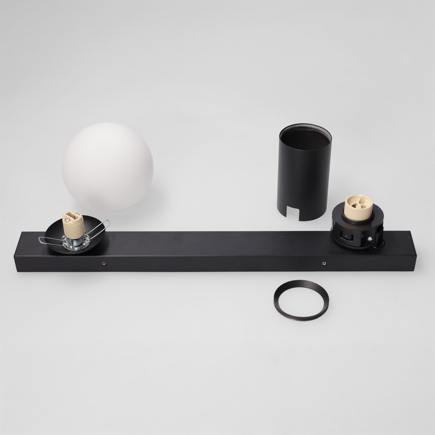 Brilagi - Bodové svítidlo SELE BALL 1xGU10/30W/230V + 1xG9/10W černá