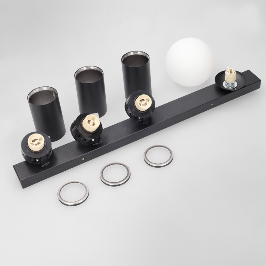 Brilagi - Bodové svítidlo SELE BALL 3xGU10/30W/230V + 1xG9/10W černá