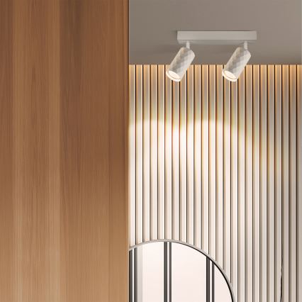 Brilagi - Bodové svítidlo SELE DIAMANT 2xGU10/30W/230V bílá