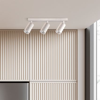 Brilagi - Bodové svítidlo SELE DIAMANT 3xGU10/30W/230V bílá