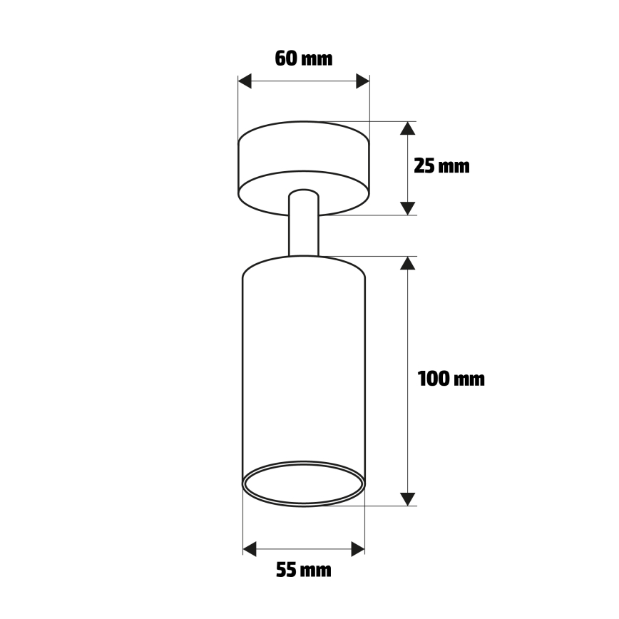 Brilagi - Bodové svítidlo SELE GOLDEN 1xGU10/30W/230V černá/zlatá