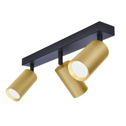 Brilagi - Bodové svítidlo SELE GOLDEN 3xGU10/30W/230V černá/zlatá
