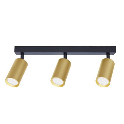 Brilagi - Bodové svítidlo SELE GOLDEN 3xGU10/30W/230V černá/zlatá