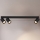 Brilagi - Bodové svítidlo SELE LONG 3xGU10/30W/230V černá
